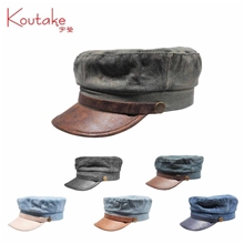 宇莹正品平顶帽时装帽2013春季新款批发牛仔拼皮高端厂批女士