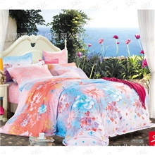 新品热销醉红颜斜纹印花布宽幅印花布