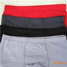 厂家批量供应抗菌、舒适的男士竹纤维平角裤，礼盒装，10盒起批