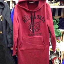 2013年冬季新款女式加厚长版卫衣韩国东大门新款女式卫衣批发