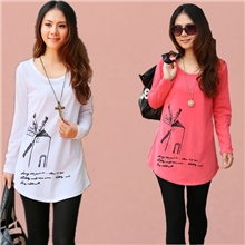 【安哲丽】秋装新款韩版时尚风车打底衫宽松长袖T恤女厂家批发