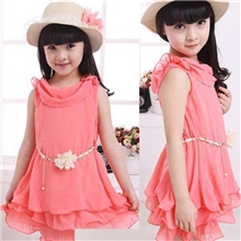 广东原产地2013夏裙女童雪纺连衣裙中大童装公主童裙