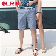 OLRIK夏季欧美男式休闲裤男短裤色织纯棉休闲裤男士品牌短裤批发