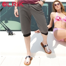 【OLRIK】夏季新款男士休闲裤男式小脚七分裤休闲裤男针织裤批发