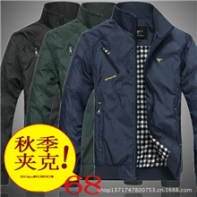 正品2013新款秋装七匹狼夹克衫男装立领外套男士休闲修身夹克潮