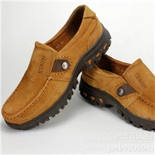 批发潮爆欧美牛仔风真皮男皮鞋夏季型男经典磨沙休闲男鞋男式鞋