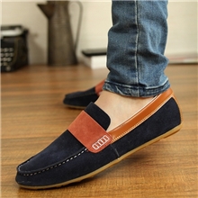 男士休闲透气驾车鞋韩版套脚懒人鞋英伦经典反绒皮豆豆鞋批发