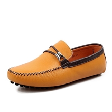 秋季新款男士真皮驾车鞋男士英伦商务休闲皮鞋男士潮流豆豆鞋