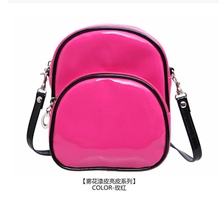 精品热销L-104新款糖果色漆皮时尚肩包休闲女包休闲单肩包