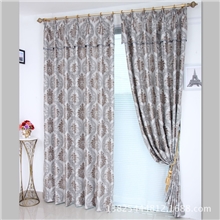 欧式提花遮光窗帘批发磨毛双面料窗帘布高档窗帘客厅卧室662-6