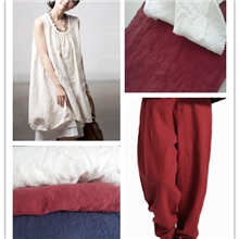 现货特色面料原创亚麻天然特价厂家直销原坯洗染（L3004）肌理