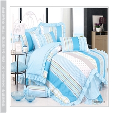 床上用品全棉面料纯棉斜纹韩式印花厂家家纺面料现货批发