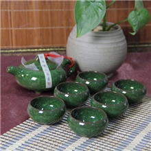 供应高档七头冰裂茶具套装正品开片陶瓷冰裂茶具批发