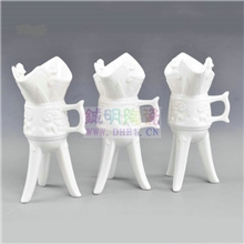 【店长推荐】高质量陶瓷酒具套装仿古乾坤杯三脚杯爵杯批发零售