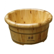 厂家批发木桶小足盆双边型26高直径41