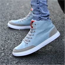 男鞋高帮男女鞋时尚休闲鞋潮流男鞋子男韩版英伦板鞋一件代发