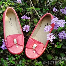 广州童鞋批发厂家直供春秋款头层牛皮韩版公主单鞋真皮女童鞋
