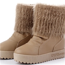 新款松糕雪地靴时尚温州厚底中筒雪地靴女式棉靴保暖棉鞋803