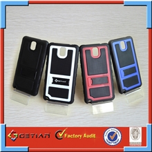 新款三星N9006手机套galaxynote3足球纹双色支架手机壳