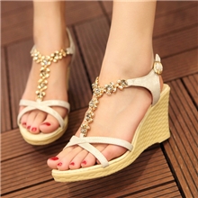 一件代发2013新款外贸欧美风韩版罗马风格鱼嘴坡跟凉鞋女鞋批发