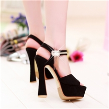 2013新款韩版鱼嘴高跟凉鞋防水台水钻超高跟女鞋夜店鞋