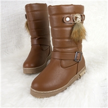 冬季简约街头潮流女式中筒靴舒适保暖雪地靴