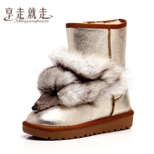 2013冬季新款狐狸头舒适保暖防水雪地靴9888