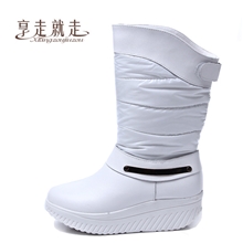 温州专业生产女鞋厂供应冬季女士保暖靴子特价批发8001