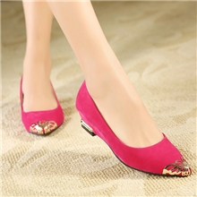 2013春秋性感金属蝴蝶尖头浅口尖头中跟拼接女式单鞋单鞋批发