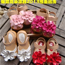 天使宝贝花朵宝宝凉鞋公主鞋21-25