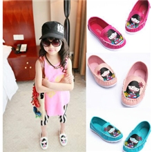 2013秋季新款女娃娃彩绘豆豆鞋休闲鞋