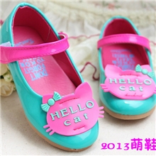 2013秋季新款萌鞋糖果色KT猫单鞋公主鞋26-30码