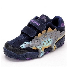 DINOSOLES正品恐龙童鞋运动鞋秋冬男女童牛皮闪灯立体休闲鞋0177