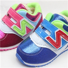 爆款热卖加大棉N字闪亮运动鞋哆睐咪儿童棉鞋批发M628加棉