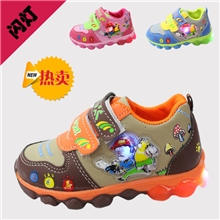 童鞋不零售2013冬季新款手工带灯儿童运动鞋10002