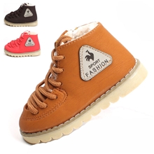 童鞋批发2013冬款系带软底新款加厚棉鞋宝宝棉靴21-25