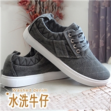 潮闲透气潮流男鞋爆秋季牛仔布洗瑞安帆布鞋鞋厂厂家直销布鞋男