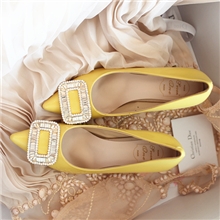 DI+or同款秋季新品高跟水砖宝石浅口漆皮女鞋单鞋淘宝热卖招代理