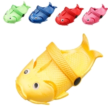 供应2013新款鱼形儿童包头拖鞋PVC吹气童拖鞋凉拖鞋