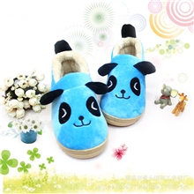 13新款卡通立体熊猫脸棉拖鞋情侣包跟棉拖鞋慈溪棉拖鞋批发