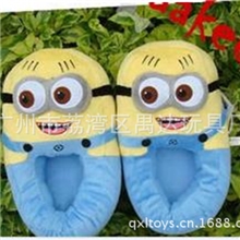 2013新款神偷奶爸保暖棉拖鞋小黄人拖鞋厂家小额定制出口拖鞋