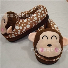 厂家批发密丝绒印花全包保暖卡通拖鞋毛绒拖鞋超可爱棉拖