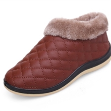 专柜正品老北京女棉鞋一脚蹬防滑保暖低帮棉靴中老年妈妈鞋雪地靴