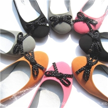 2013新款单鞋，磨砂皮，蝴蝶结，拼色，平底单鞋