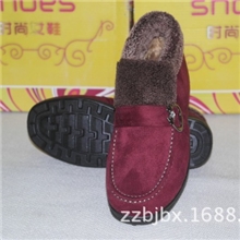 老北京布鞋厂家批发毛口软底防滑加厚保暖女棉鞋，妈妈鞋