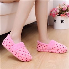 棉拖鞋供应圆点软底包跟月子鞋孕妇防滑保暖月子鞋女式棉拖鞋