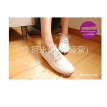 2012韩版复古英伦风小白系带女单鞋休闲牛津鞋尖头平跟鞋秋鞋