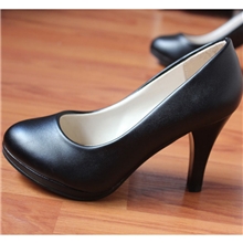 2012新款防水台高跟单鞋女鞋黑色白色工作鞋职业鞋皮鞋时尚百搭