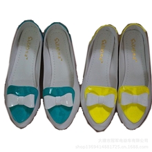 2013厂家批发时尚方头单鞋防水台蝴蝶结单鞋女鞋一件代发