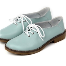 厂家批发爆款马丁靴英伦学院风真皮女鞋系带低帮休闲女单鞋子